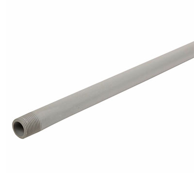 Tubo PVC para agua de 1/2" con rosca 